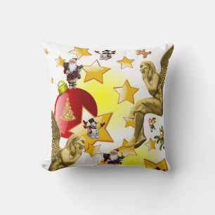 Christmas Throw Pillow, Christmas Angel Pillow
