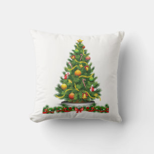 Christmas Throw Pillow, Christmas Tree Throw Pillow