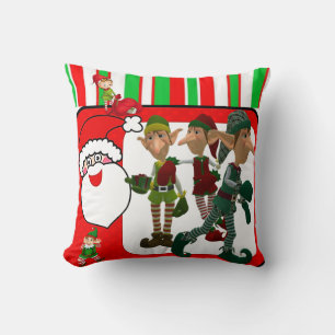 Christmas Throw Pillow, Elf Pillow