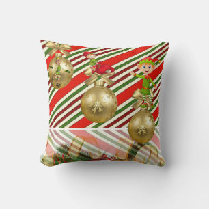 Christmas Throw Pillow, Elf Pillow