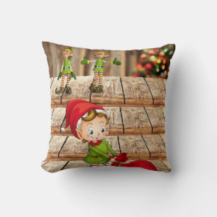 Christmas Throw Pillow, Elf Throw Pillow