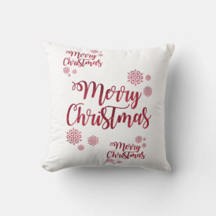 Christmas Throw Pillow, Merry Christmas Throw Pillow