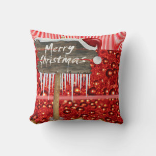 Christmas Throw Pillow, Merry Christmas Throw Pillow