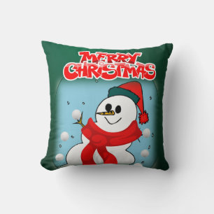 Christmas Throw Pillow, Merry Christmas Throw Pillow