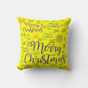 Christmas Throw Pillow, Merry Christmas Throw Pillow
