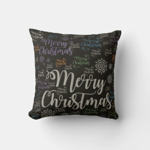 Christmas Throw Pillow, Merry Christmas Throw Pillow
