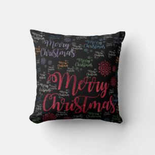 Christmas Throw Pillow, Merry Christmas Throw Pillow