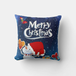 Christmas Throw Pillow, Merry Christmas Throw Pillow