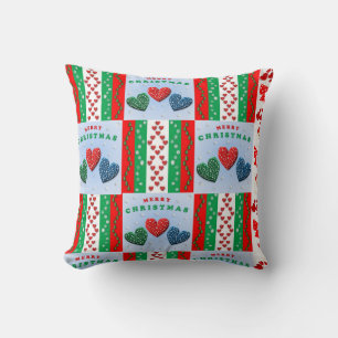 Christmas Throw Pillow, Merry Christmas Throw Pillow