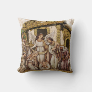 Christmas Throw Pillow/Nativity Pillow