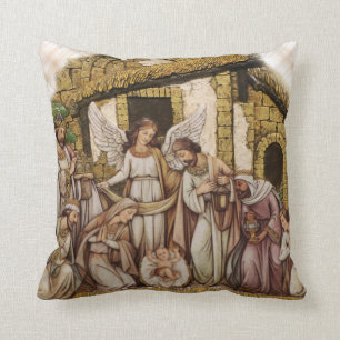 Christmas Throw Pillow/Nativity Throw Pillow