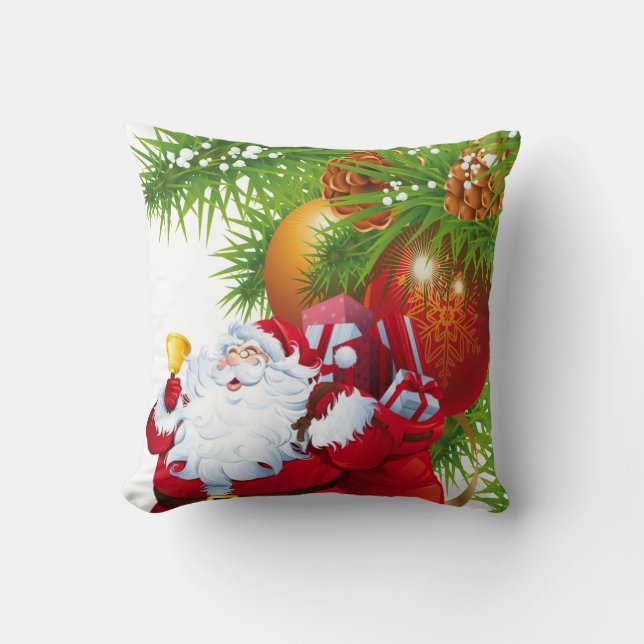 Christmas Throw Pillow Santa (Front)