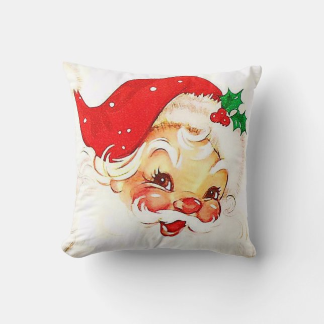 Christmas Throw Pillow Santa (Front)