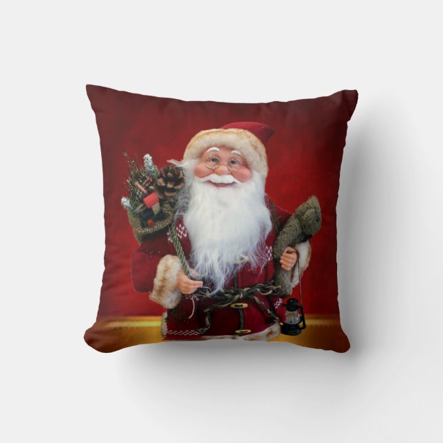 Christmas Throw Pillow Santa (Front)