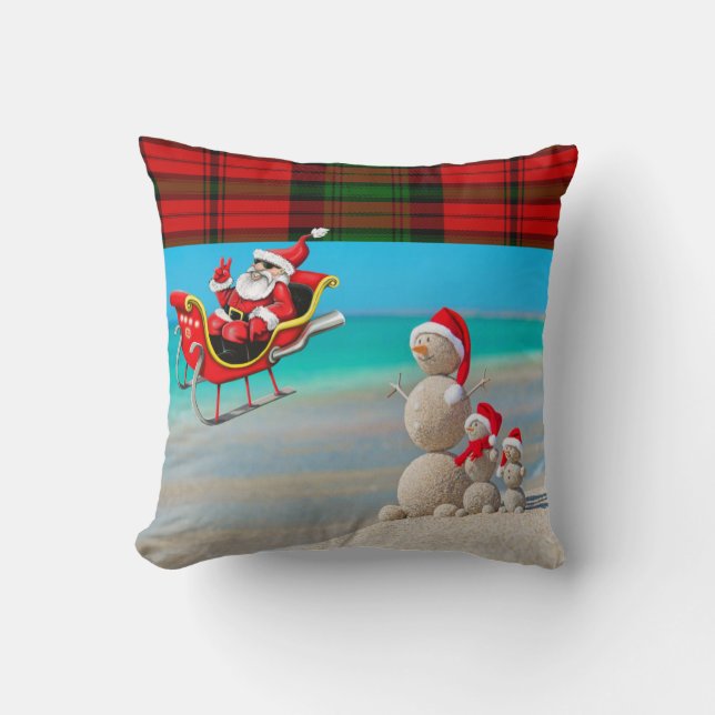Christmas Throw Pillow Santa (Front)
