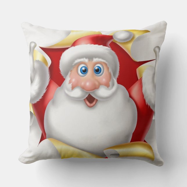 Christmas Throw Pillow/Santa Claus Pillow (Front)