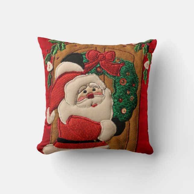Christmas Throw Pillow/Santa Pillow (Front)