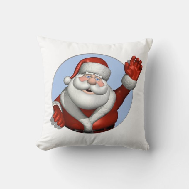 Christmas Throw Pillow/Santa Pillow (Front)