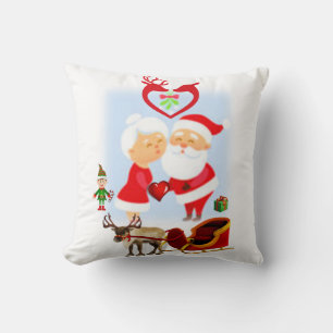 Christmas Throw Pillow, Santa Throw Pillow