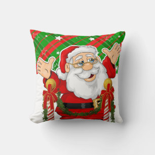 Christmas Throw Pillow, Santa Throw Pillow
