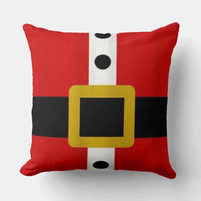 Christmas Throw Pillow/Santa's Suit Pillow (Front)