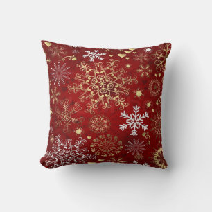 Christmas Throw Pillow/Snow Flakes Pillow