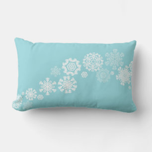 Christmas Throw Pillow-Snowflakes Lumbar Pillow