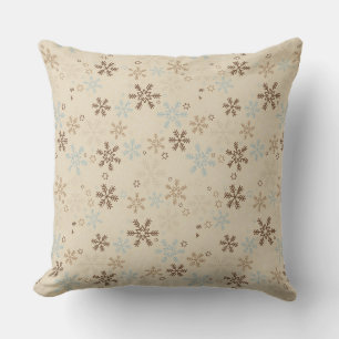 Christmas Throw Pillow-Snowflakes Pillow