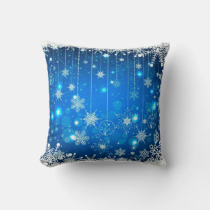 Christmas Throw Pillow/Snowflakes Pillow