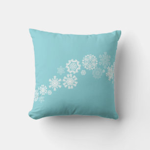 Christmas Throw Pillow-Snowflakes Pillow