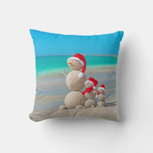 Christmas Throw Pillow Snowman