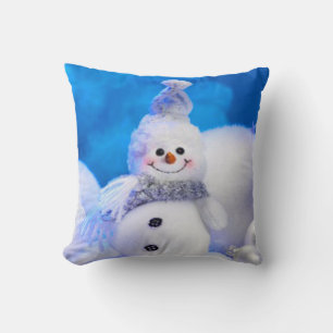 Christmas Throw Pillow/Snowman Pillow