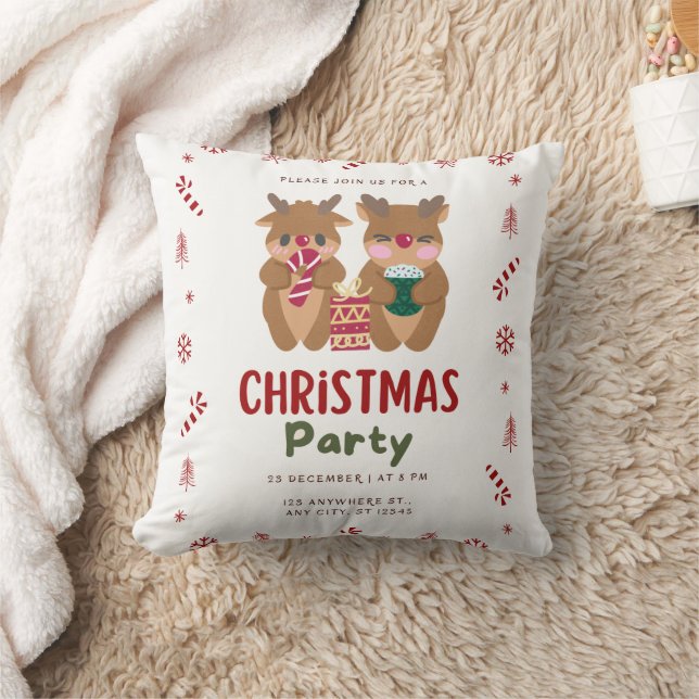 Christmas Throw Pillow, Throw Pillow 16" x 16" (Blanket)