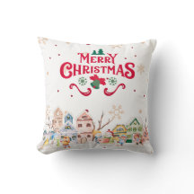 Christmas Throw Pillow, Throw Pillow 16" x 16"