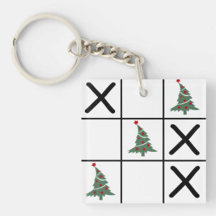 Christmas Tic Tac Toe Keychain