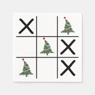 Christmas Tic Tac Toe Napkin