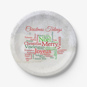 Christmas Tidings Around The World Paper Plate