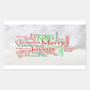 Christmas Tidings Around The World Sticker