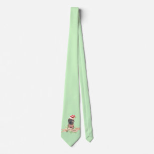 Christmas Tie with Puppy Hound Dog