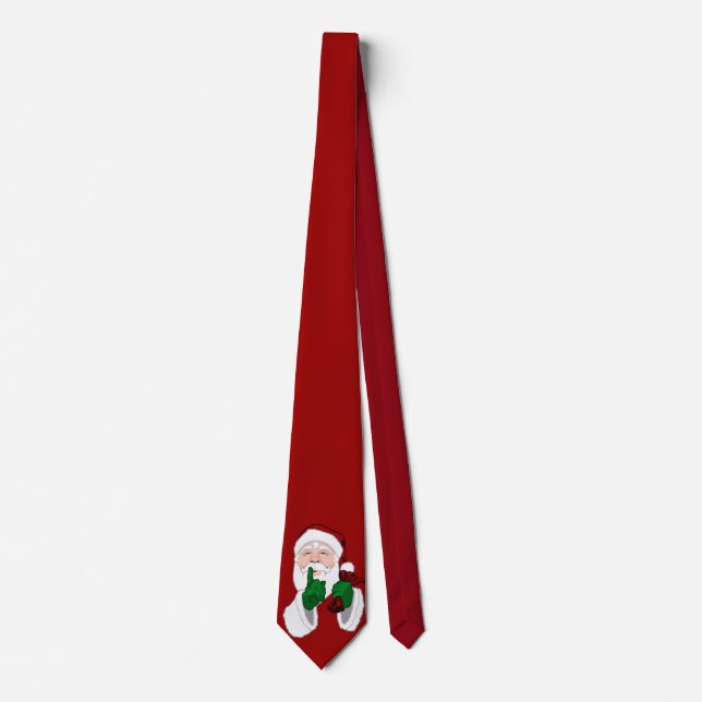 Christmas Ties Cute Santa Clause Necktie Customize (Front)