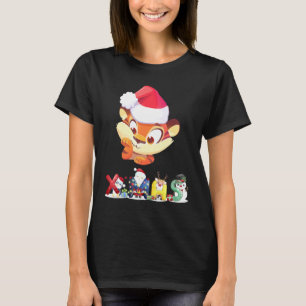Christmas Tiger Face Tree Snow Pajama Xmas 2021 T-Shirt