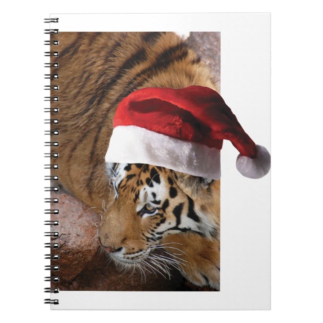 Christmas Tiger Notebook (Front)