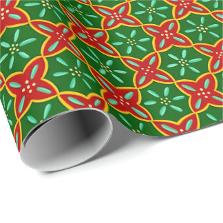 Christmas Tile Wrapping Paper
