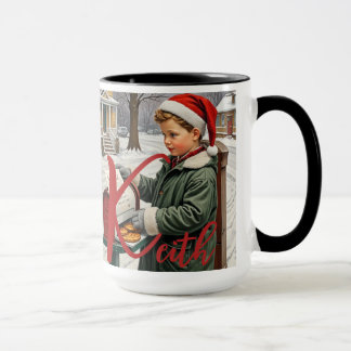 Christmas Time Alphabet Customizable Mug