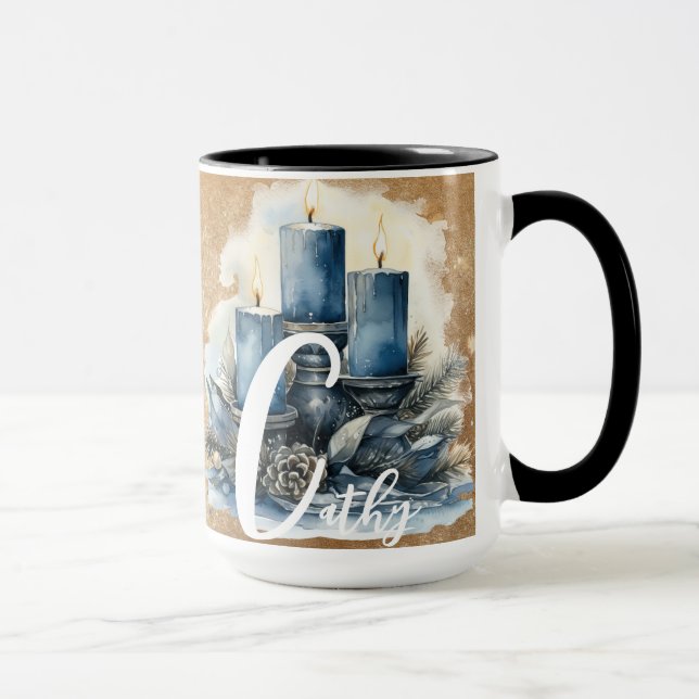 Christmas Time Alphabet Customizable Mug (Right)