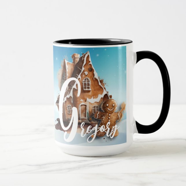 Christmas Time Alphabet Customizable Mug (Right)
