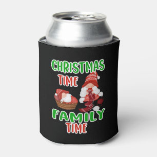 Christmas time Family time,Christmas family design Can Cooler