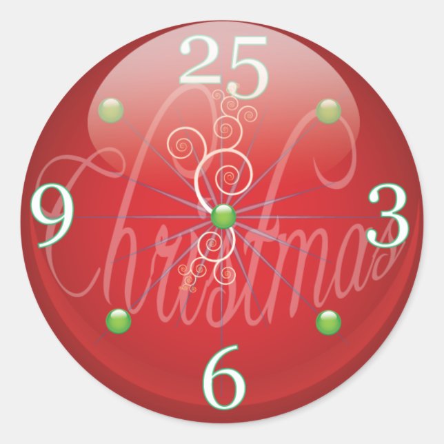 Christmas Time Gift Package Sticker (Front)
