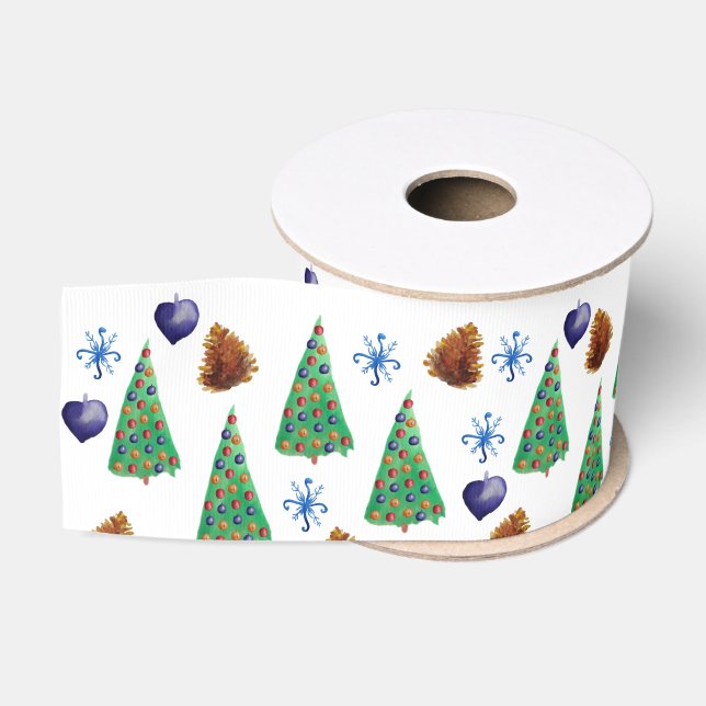 Christmas Time Grosgrain Ribbon (Spool)