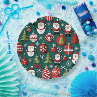 Christmas Time Paper Plate
